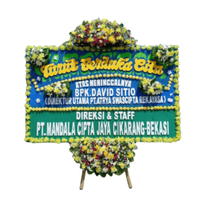 karangan bunga papan