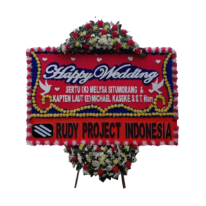 karangan bunga pernikahan