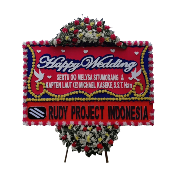 karangan bunga pernikahan