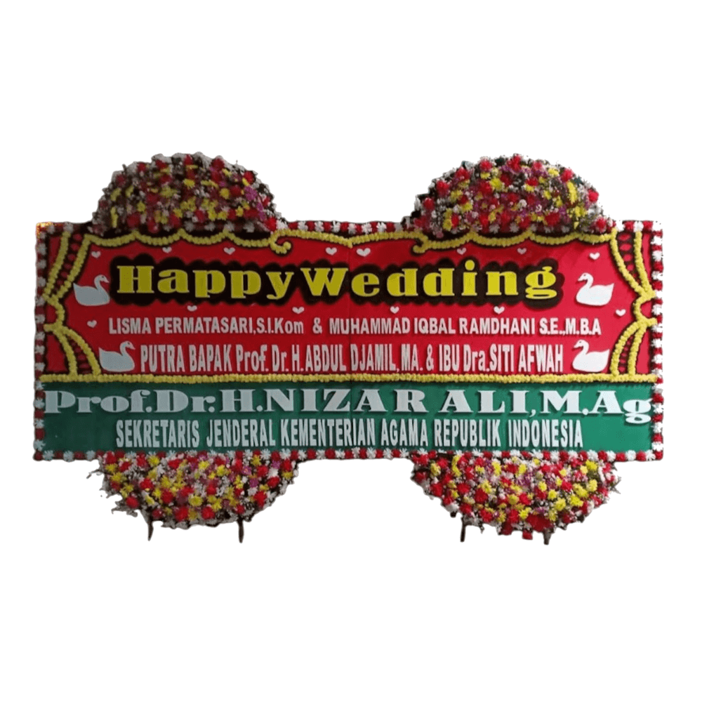 karangan bunga gandeng