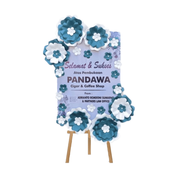 papan bunga modern