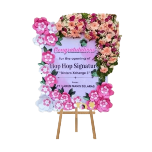 bunga papan kertas bogor