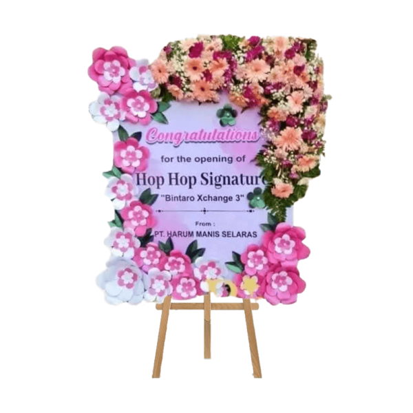 bunga papan kertas bogor