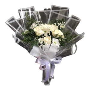 Bouquet rose putih
