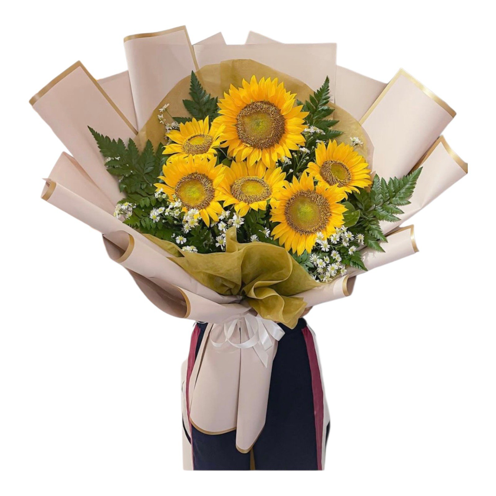 Sunflower Bouquet baby's breath